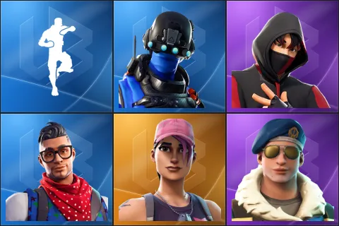Scenario, Carbon Commando, IKONIK, Prodigy, Rose Team Leader, Royale Bomber