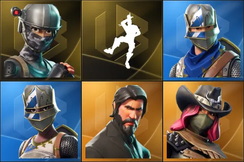 Elite Agent, Take The L, Blue Squire, Royale Knight, The Reaper, Calamity