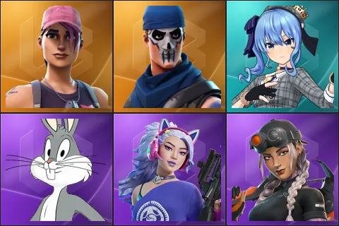 Rose Team Leader, Warpaint, Hoshimachi Suisei, Bugs Bunny, Dasha, Elite Jules