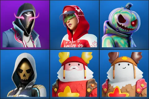 Xander, Arctic Adeline, Chrome Punk, Gold Blooded Ace, Guff Gringle, Sled Ready Guff