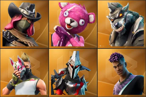 Calamity, Cuddle Team Leader, Dire, Drift, Eternal Knight, Fade
