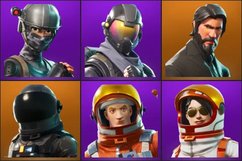 Elite Agent, Rogue Agent, The Reaper, Dark Voyager, Mission Specialist, Moonwalker