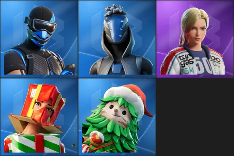 Fixer, Sultura, Dueling Dragons Jackie, Holiday Boxy, Winterfest Bushranger
