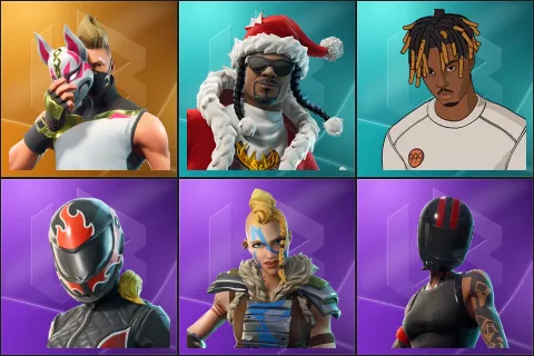 Drift, Santa Dogg, Slayer Juice WRLD, Burnoff, Huntress, Redline