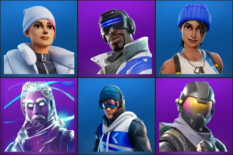 Blizzard Bomber, Blue Striker, Blue Team Leader, Galaxy, Point Patroller, Rogue Agent