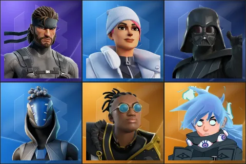 Solid Snake, Blizzard Bomber, Darth Vader, Sultura, Malik, Nezumi