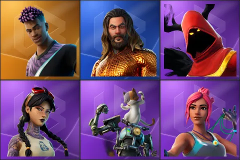 Fade, Aquaman, Cloaked Shadow, Jules, Kit, Ocean