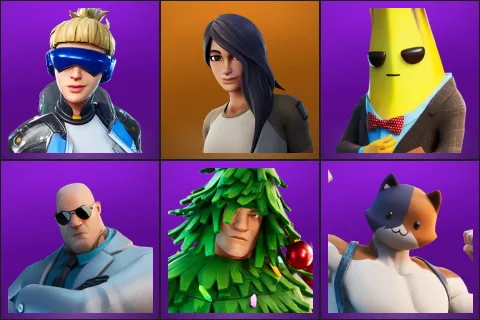 Neo Versa, Gear Specialist Maya, Agent Peely, Brutus, Lt. Evergreen, Meowscles