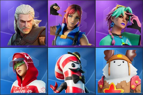 Geralt of Rivia, Explorer Emilie, Selene, Arctic Adeline, Mr. Dappermint, Sled Ready Guff