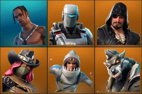 Travis Scott, A.I.M., Blackheart, Calamity, Chomp Sr., Dire