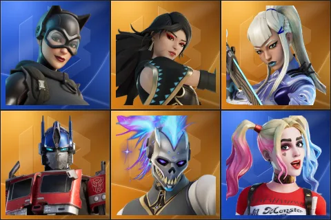 Catwoman Zero, Era, Mizuki, Optimus Prime, Renzo the Destroyer, Harley Quinn