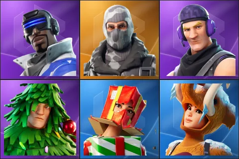 Blue Striker, Havoc, Sub Commander, Lt. Evergreen, Holiday Boxy, Wooly Warrior