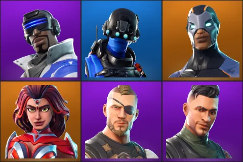 Blue Striker, Carbon Commando, Carbide, Valor, Battlehawk, Squad Leader
