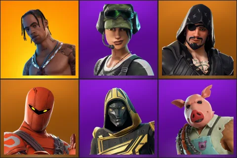 Travis Scott, Trailblazer, Blackheart, Hybrid, Blitz Knight, Pig the Butcher