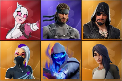 Gwenpool, Solid Snake, Blackheart, Catalyst, Fusion, Gear Specialist Maya