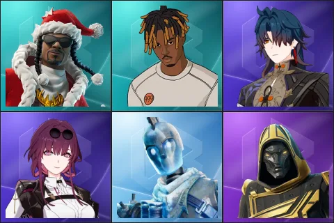 Santa Dogg, Slayer Juice WRLD, Stellaron Hunter Blade, Stellaron Hunter Kafka, Glacial Dummy, Blitz Knight