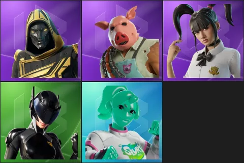 Blitz Knight, Pig the Butcher, Yuki Yubari, B.R.U.T.E. Gunner, Ella Slurp