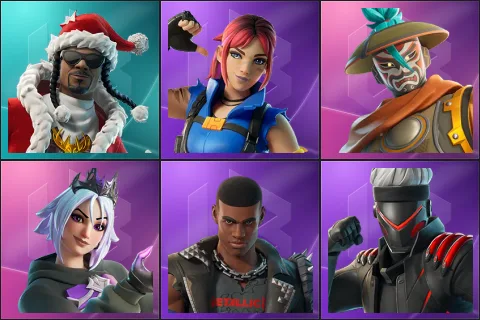 Santa Dogg, Explorer Emilie, Jing, Persephone, Rust, Shinji