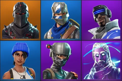 Black Knight, Blue Squire, Blue Striker, Blue Team Leader, Elite Agent, Galaxy