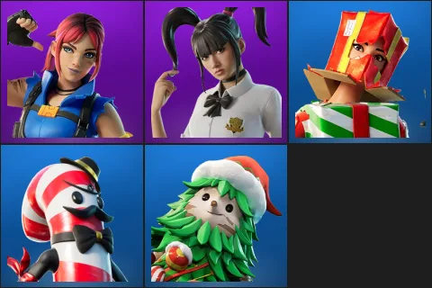 Explorer Emilie, Yuki Yubari, Holiday Boxy, Mr. Dappermint, Winterfest Bushranger