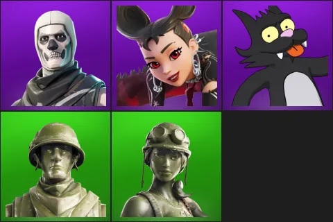 Skull Trooper, Camille, Scratchy, Plastic Patroller, Toy Trooper
