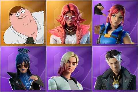 Peter Griffin, Valeria, Explorer Emilie, Hope, Jackie, Montague