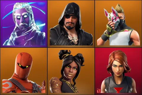 Galaxy, Blackheart, Drift, Hybrid, Luxe, Black Widow Outfit
