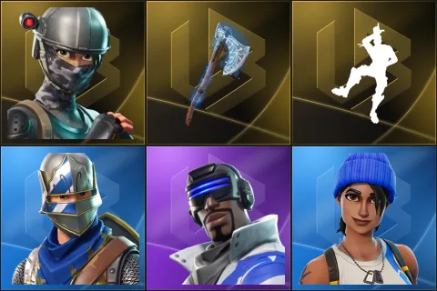 Elite Agent, Leviathan Axe, Take The L, Blue Squire, Blue Striker, Blue Team Leader