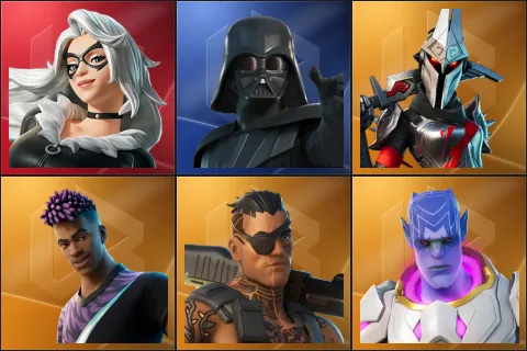 Black Cat, Darth Vader, Eternal Knight, Fade, Joey, Kymera