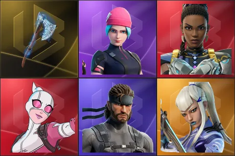 Leviathan Axe, Wildcat, Shuri, Gwenpool, Solid Snake, Mizuki