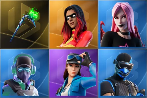 Merry Mint Axe, Joltara, Haze, Breakpoint, Cloud Striker, Fixer