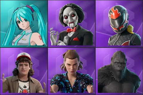 Hatsune Miku, Billy, Burnoff, Dustin Henderson, Eleven, Kong