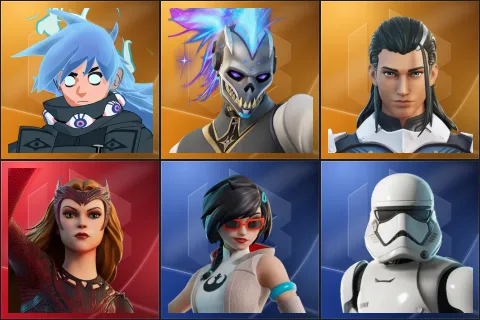 Nezumi, Renzo the Destroyer, The Ageless, Scarlet Witch, Apprentice Evie, First Order Stormtrooper