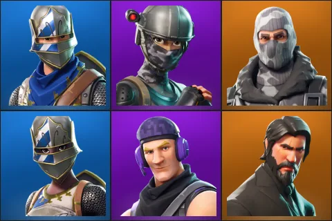 Blue Squire, Elite Agent, Havoc, Royale Knight, Sub Commander, The Reaper