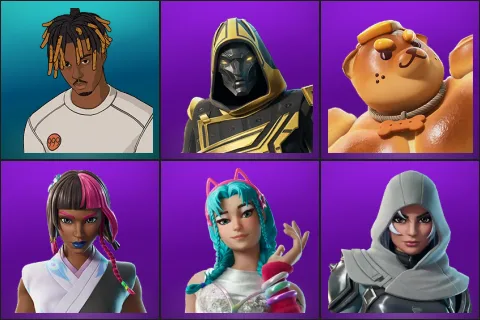 Slayer Juice WRLD, Blitz Knight, Doughberman, Iridia Vayne, Katalina, Vanguard Zadie