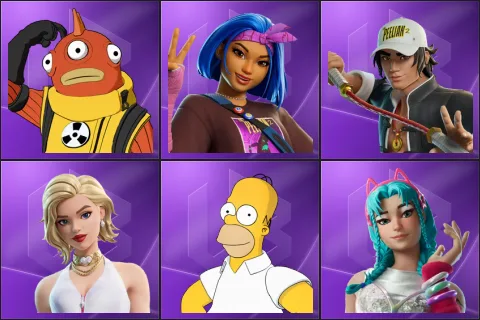 Blinky Fishstick, Carina, Carter Wu, Cat Holloway, Homer Simpson, Katalina
