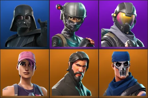 Darth Vader, Elite Agent, Rogue Agent, Rose Team Leader, The Reaper, Warpaint