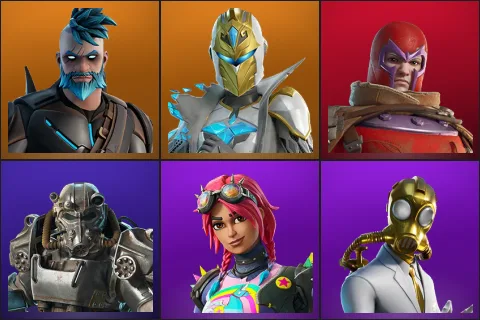 Omegarok, Spectra Knight, Wastelander Magneto, T-60 Power Armor, Brite Raider, Chaos Double Agent