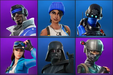 Blue Striker, Blue Team Leader, Carbon Commando, Cloud Striker, Darth Vader, Elite Agent