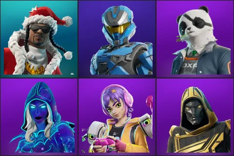 Santa Dogg, UNSC Spartan, Agent Patch, Andromeda, Battle Gamer Mae, Blitz Knight