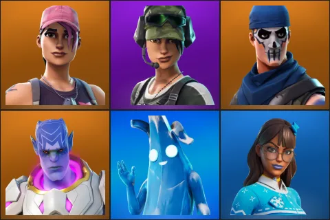 Rose Team Leader, Trailblazer, Warpaint, Kymera, Polar Peely, Blizzabelle