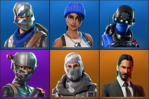 Blue Squire, Blue Team Leader, Carbon Commando, Elite Agent, Havoc, John Wick