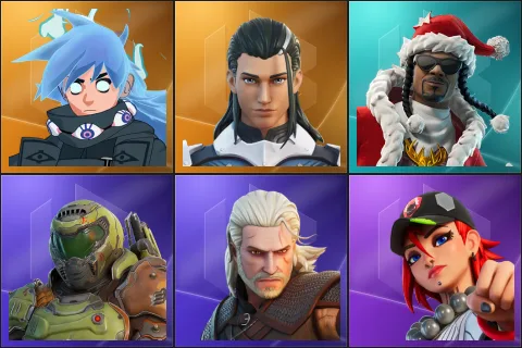 Nezumi, The Ageless, Santa Dogg, Doom Slayer, Geralt of Rivia, Dusty
