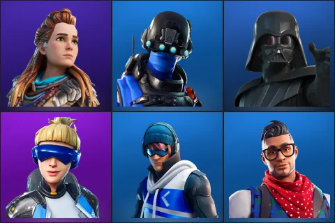 Aloy, Carbon Commando, Darth Vader, Neo Versa, Point Patroller, Prodigy
