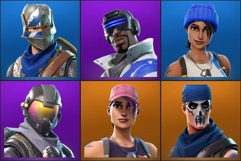 Blue Squire, Blue Striker, Blue Team Leader, Rogue Agent, Rose Team Leader, Warpaint