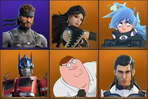 Solid Snake, Era, Nezumi, Optimus Prime, Peter Griffin, The Ageless