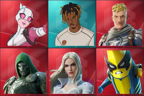 Gwenpool, Slayer Juice WRLD, Captain Jones, Doom, Emma Frost, Peelverine