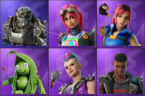 T-60 Power Armor, Brite Raider, Explorer Emilie, Peabody, Ringmaster Scarr, Rust