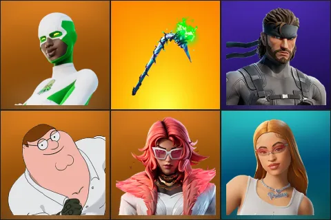 Backlash, Merry Mint Axe, Solid Snake, Peter Griffin, Valeria, Ice Spice