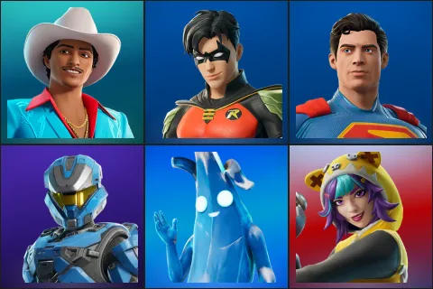 Die With A Smile Bruno, Robin, Superman, UNSC Spartan, Polar Peely, Bernie